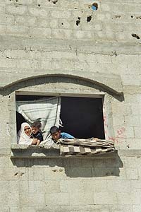 population civile ciblée - Gaza 2005 ©CUP