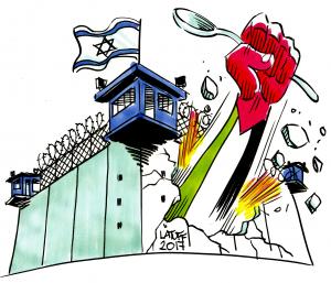 Latuff - palestinian prisoners hunger strike